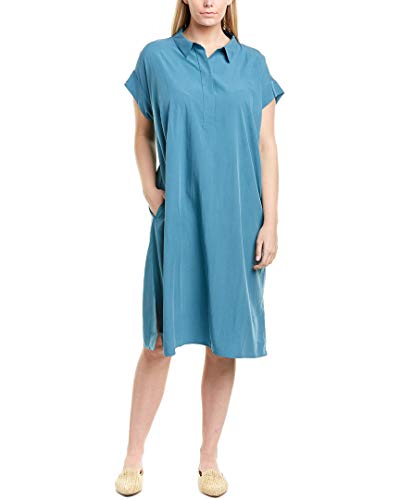 Plus Size Tencel&reg; and Recycled Polyester Shirtdress