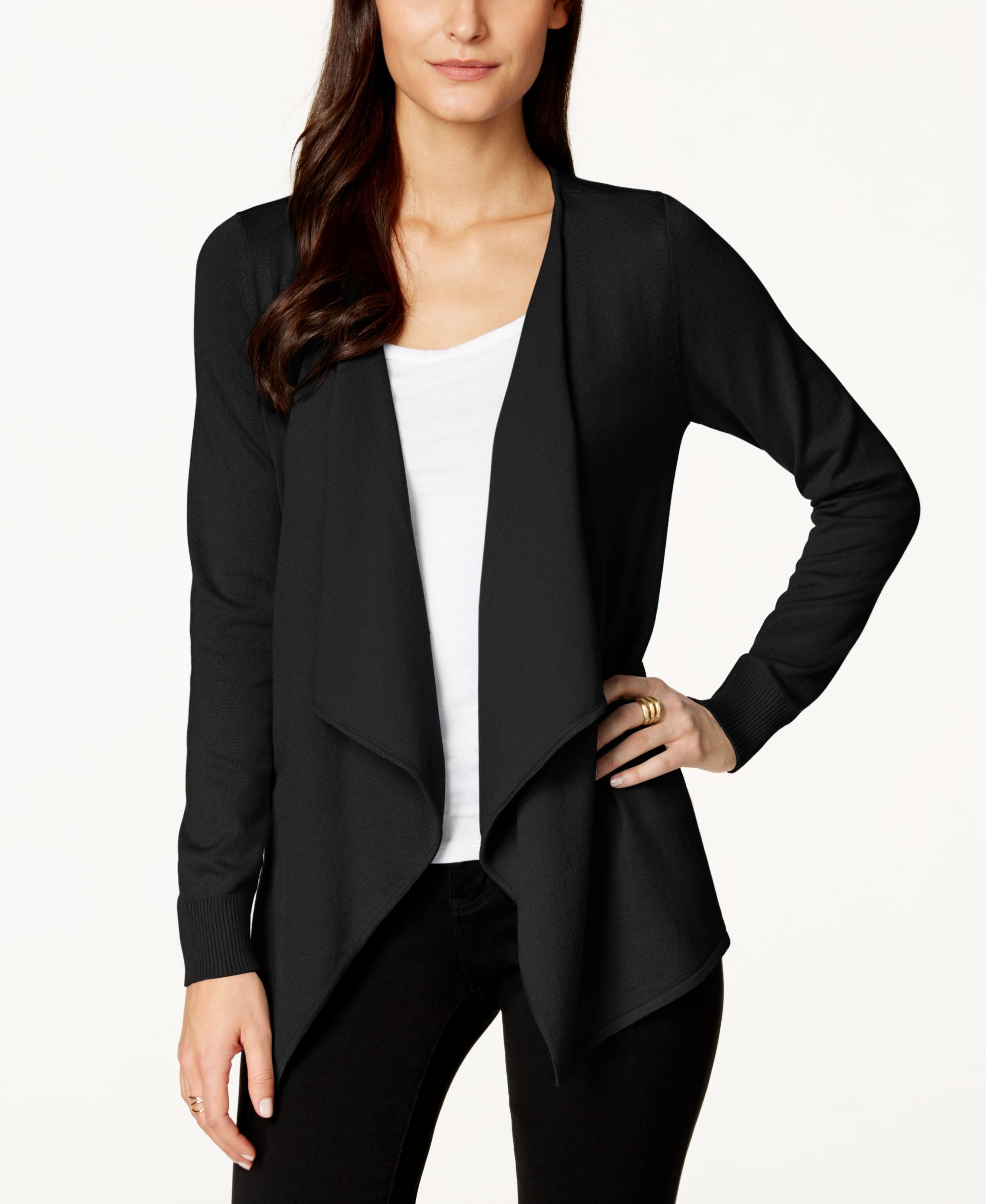 Thalia Sodi Lace Up Back Flyaway Cardigan