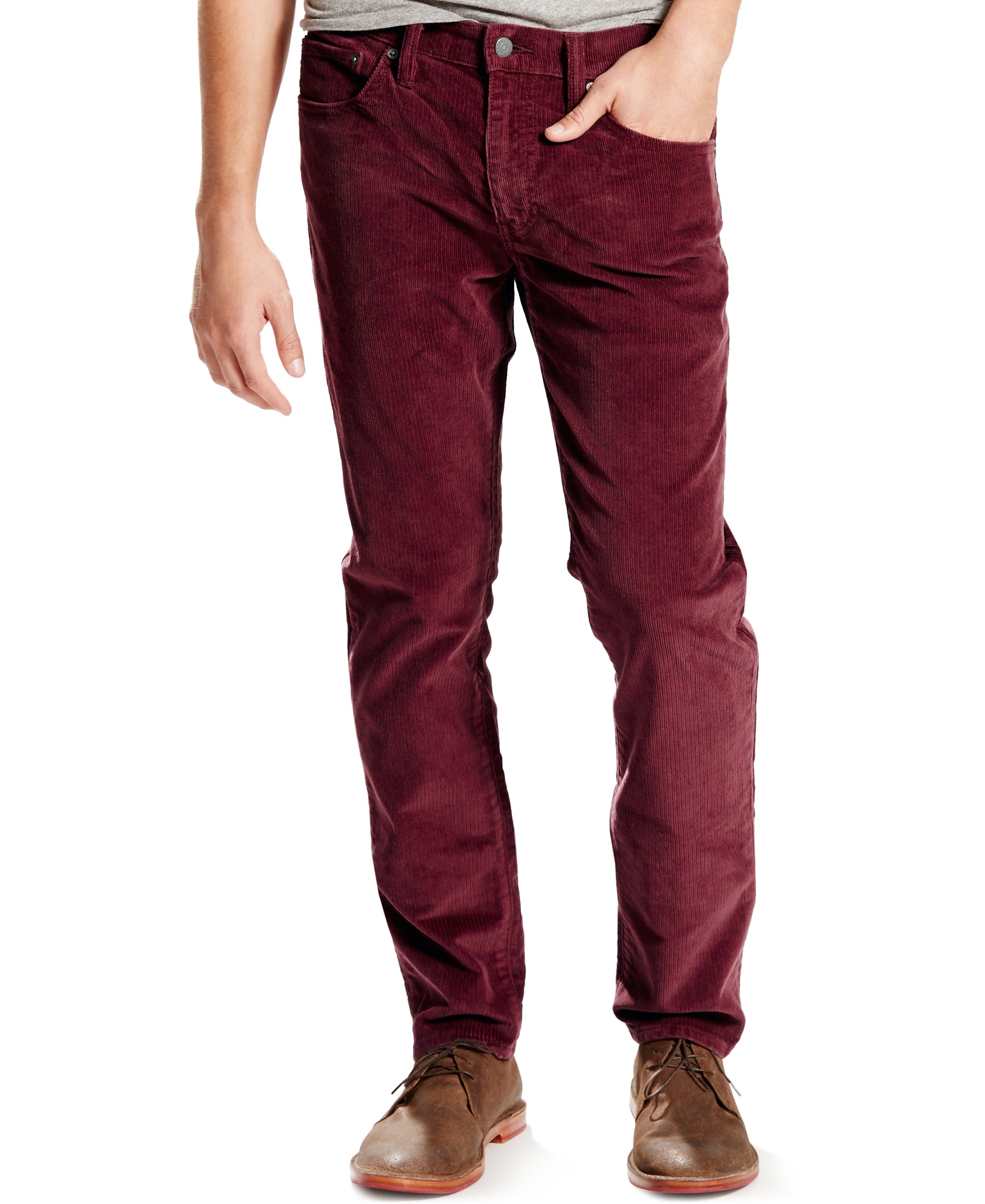 Levi's� 511 Slim-Fit Merlot Corduroy Pants