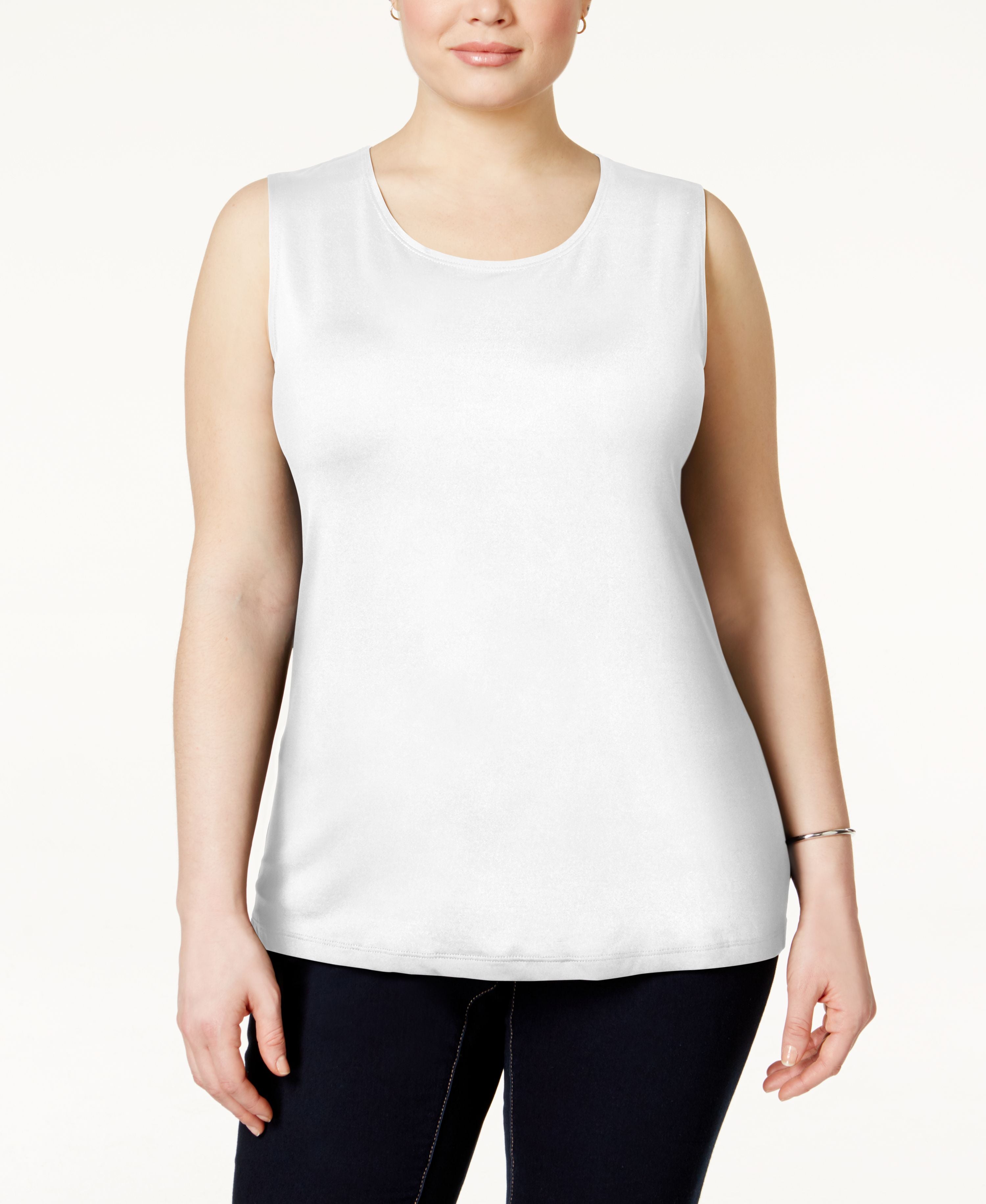 Alfani Plus Size Sleeveless Layering Tank
