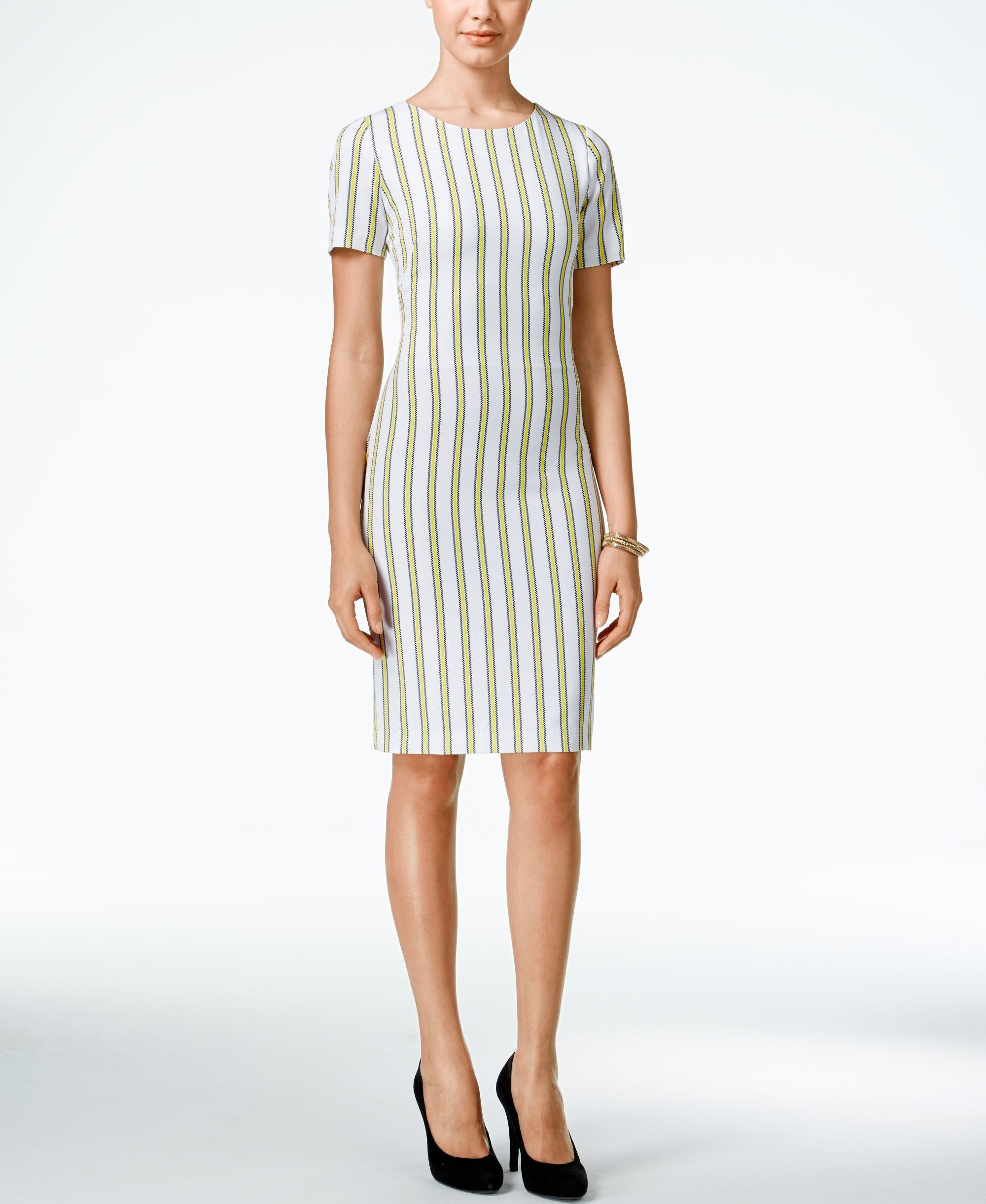 Xoxo Dress Juniors Short-Sleeve Striped