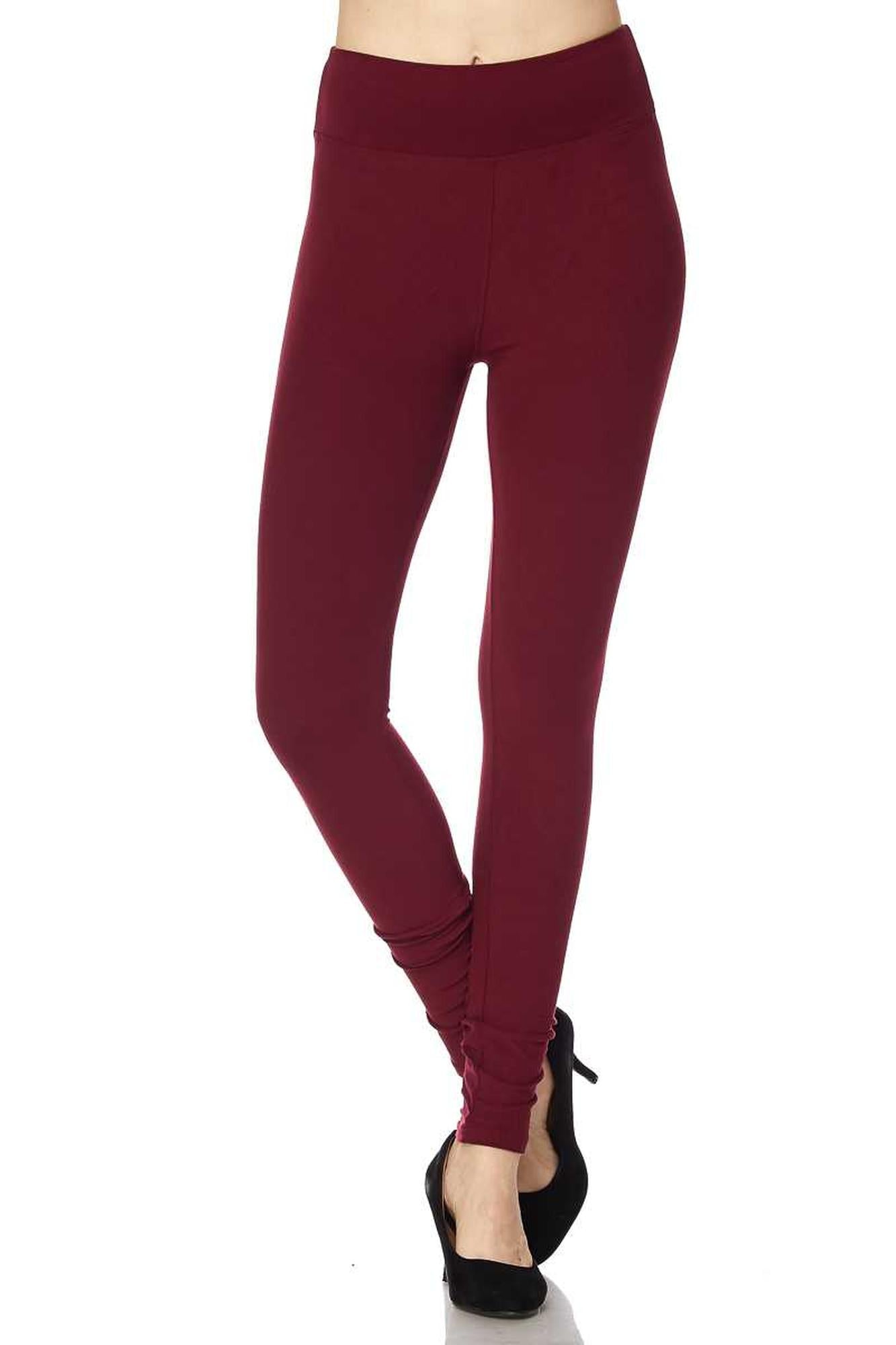 Buttery Smooth Basic Solid High Waisted Extra Plus Size Leggings - 3X-5X - New Mix