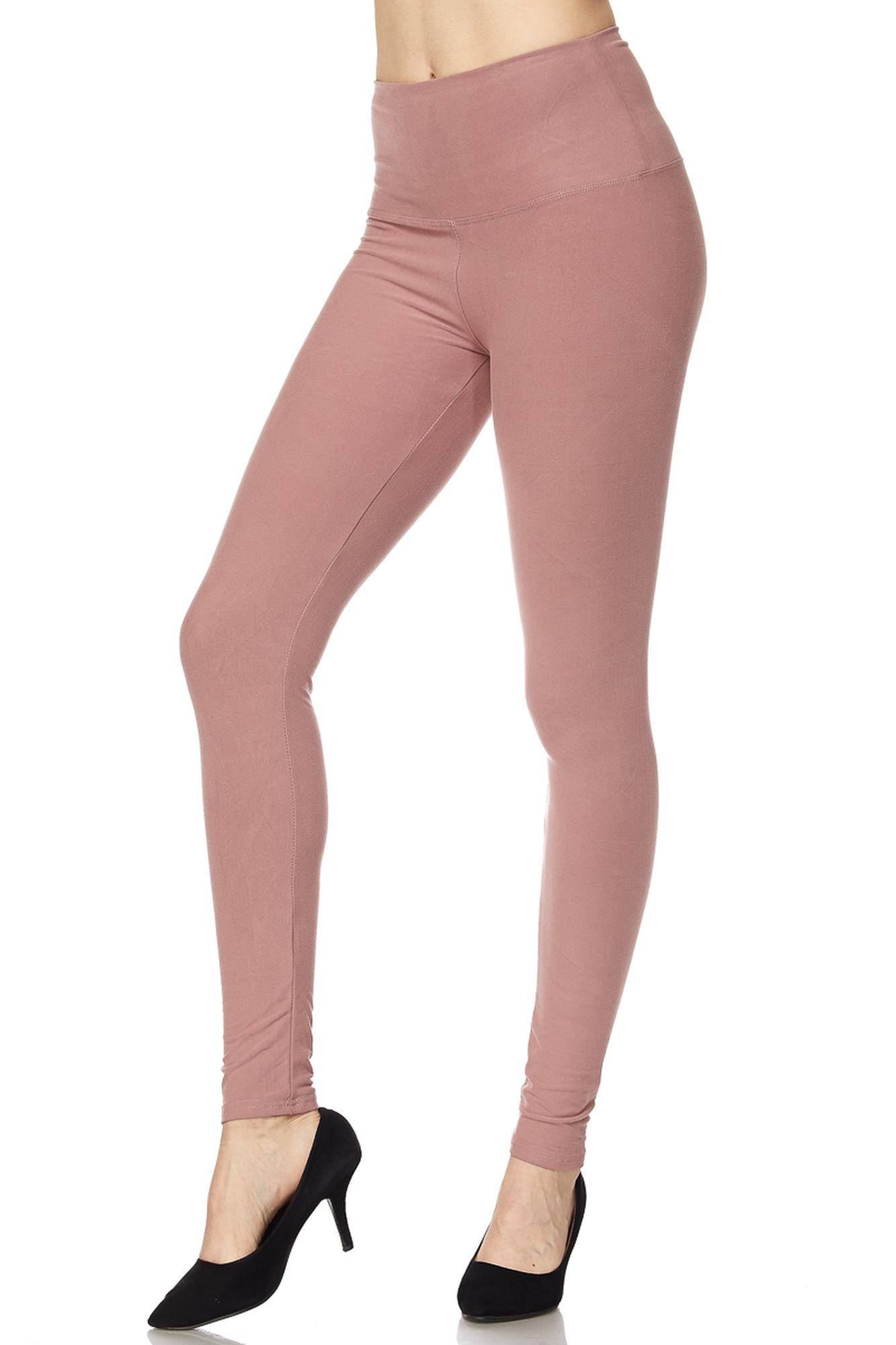 Buttery Smooth Basic Solid High Waisted Extra Plus Size Leggings - 5 Inch - 3X-5X