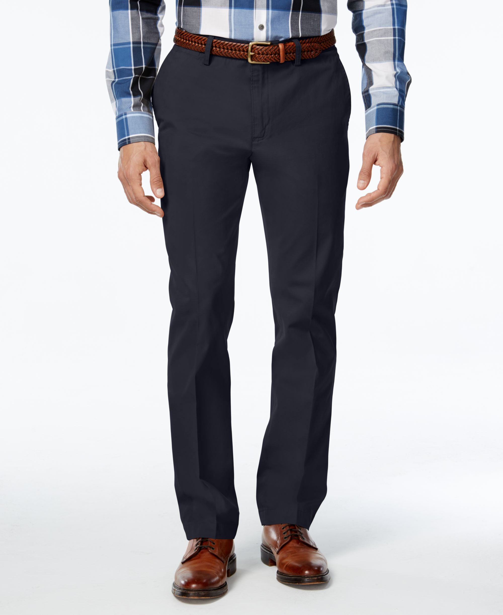 Club Room Mens Flat Front Chinos Classic Fit