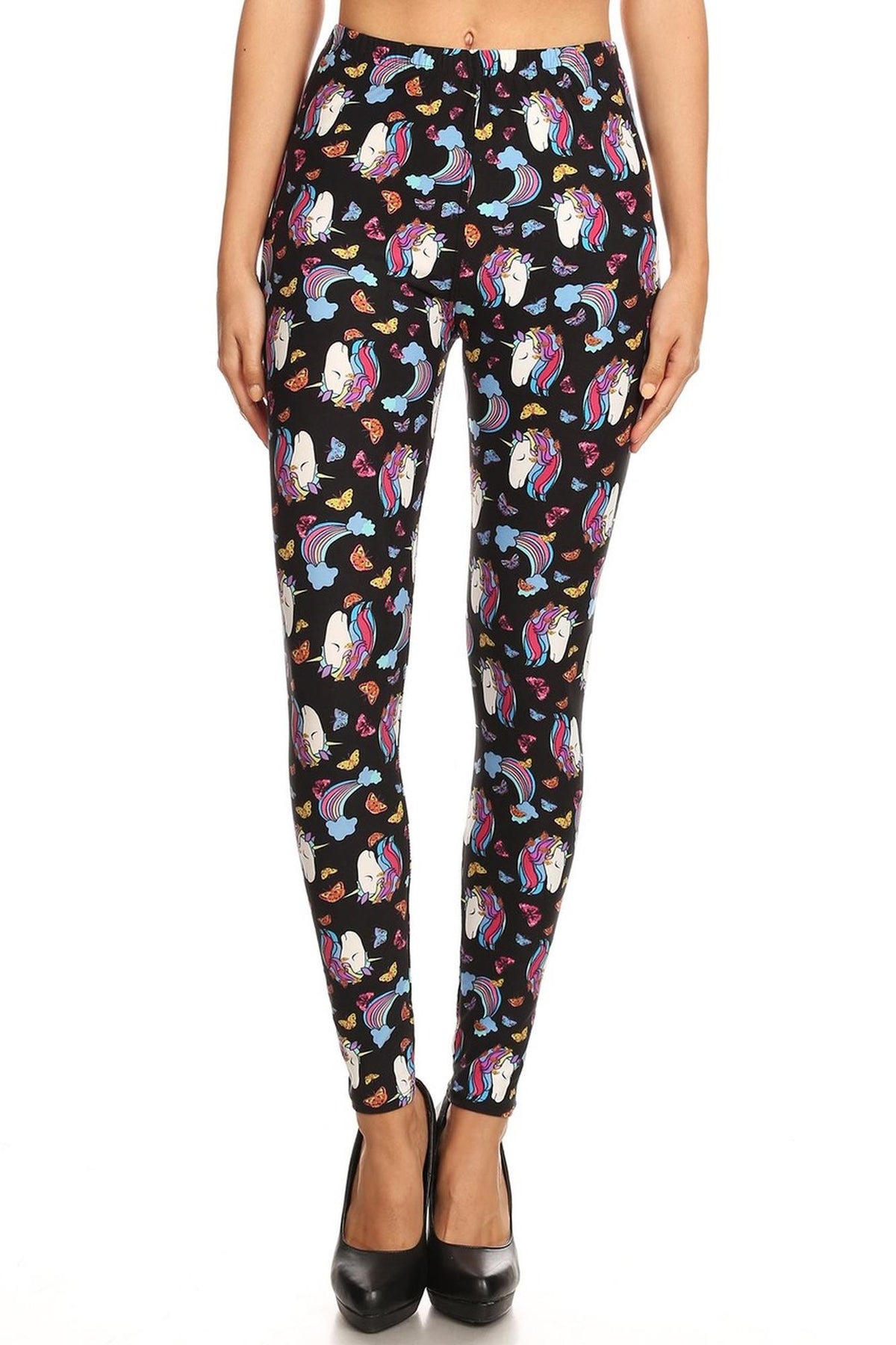 Brushed Unicorn Butterfly Leggings