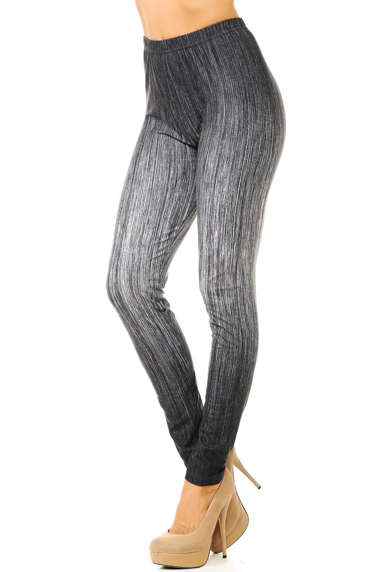 Creamy Soft Vintage Ombre Fade Leggings - Multi-Size