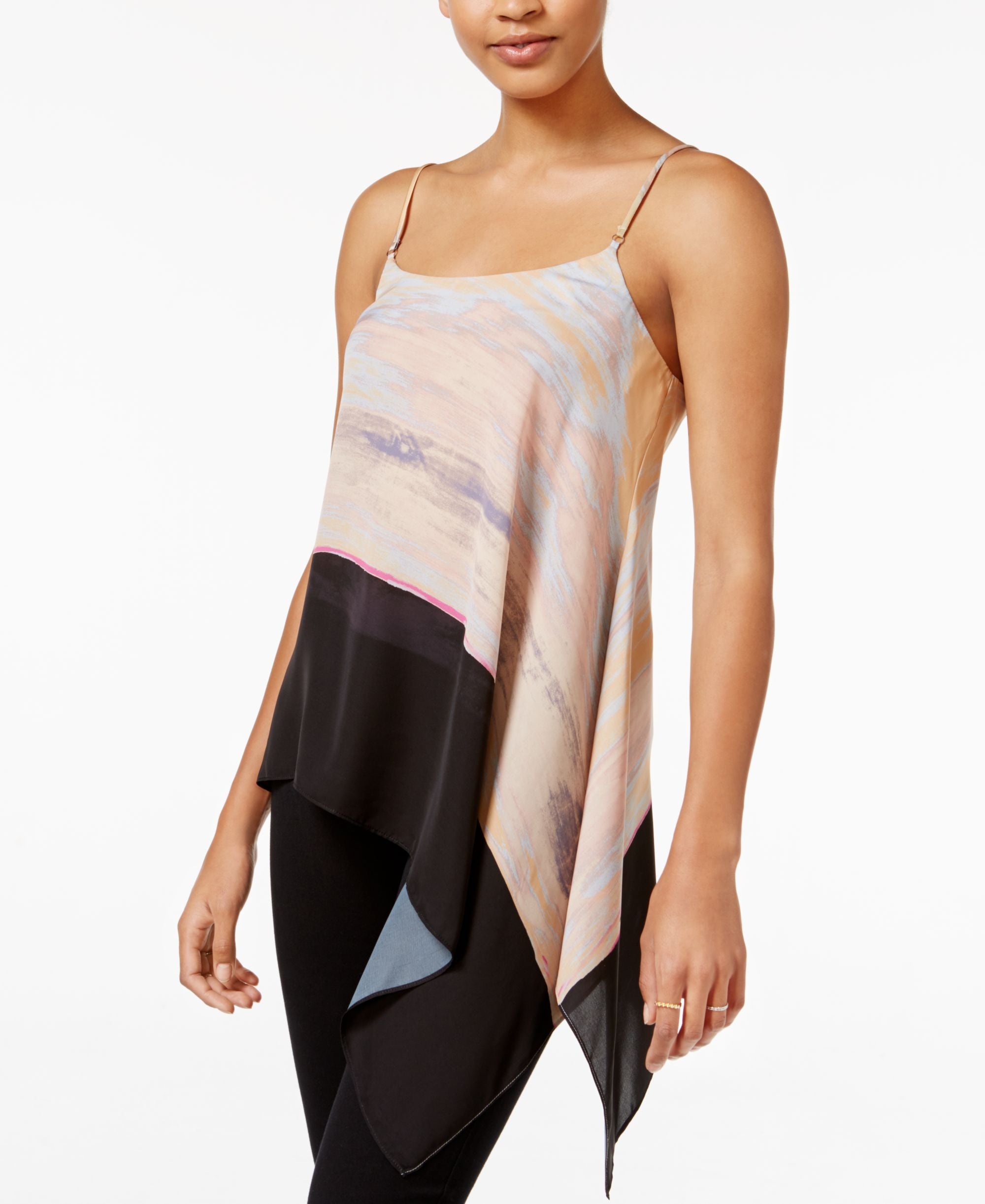 Rachel Rachel Roy Printed Asymmetrical Top