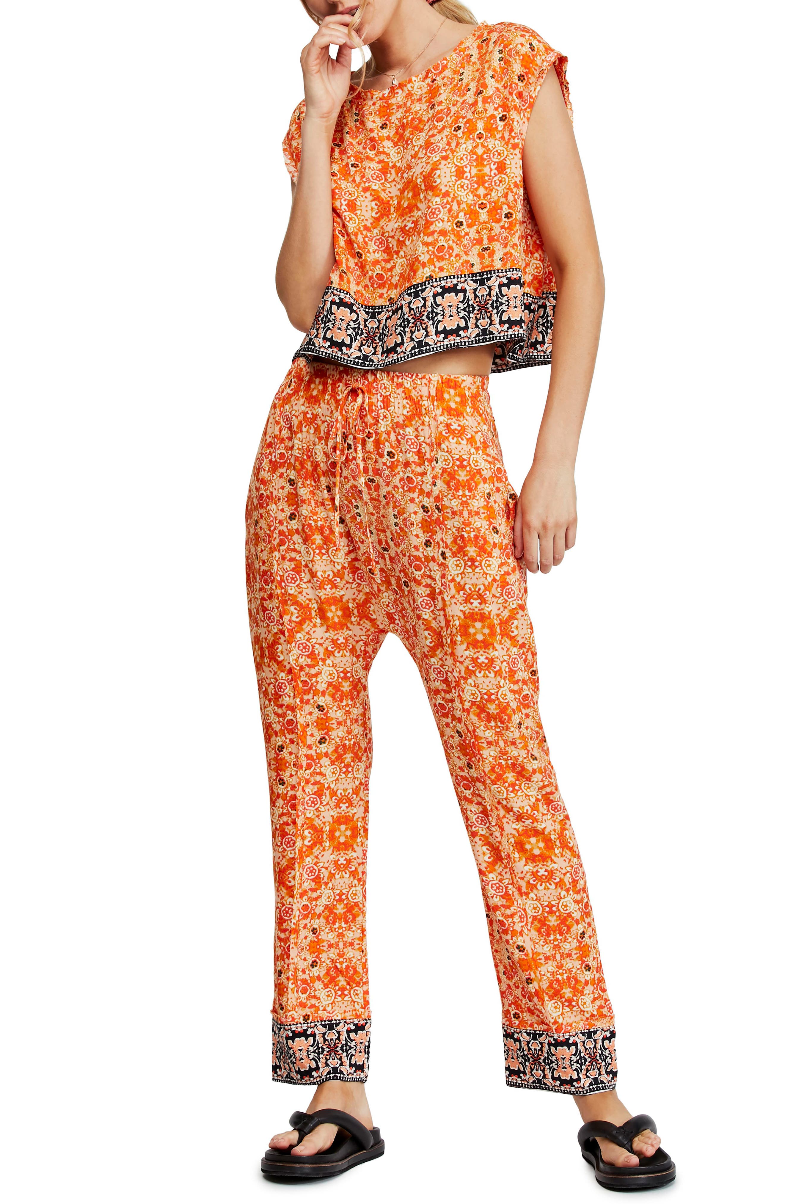 Free People Make My Day Printed Border Trim Set