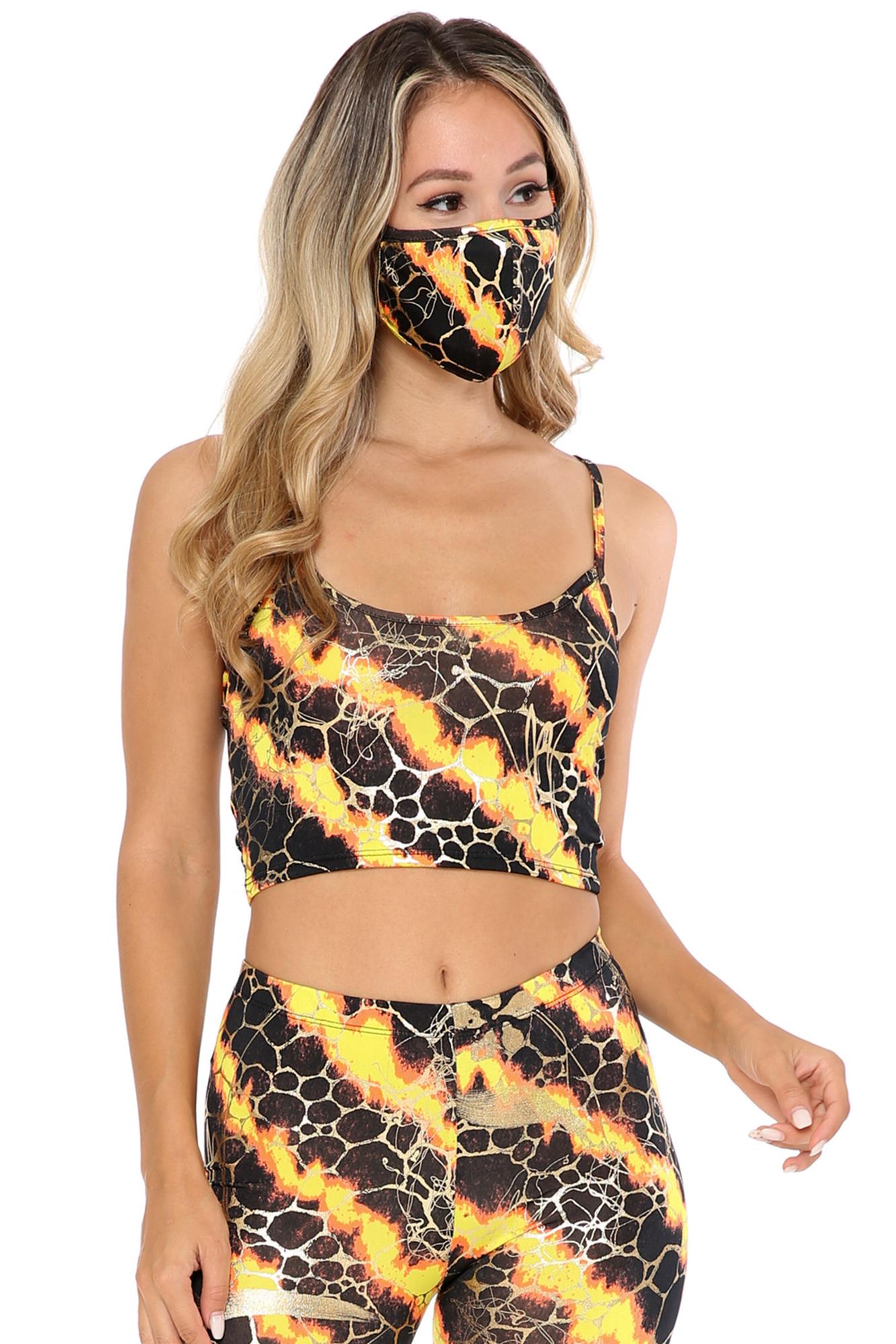 Colorcade Plus Size Spaghetti Strap Crop Top - Made in USA - LIMITED EDITION
