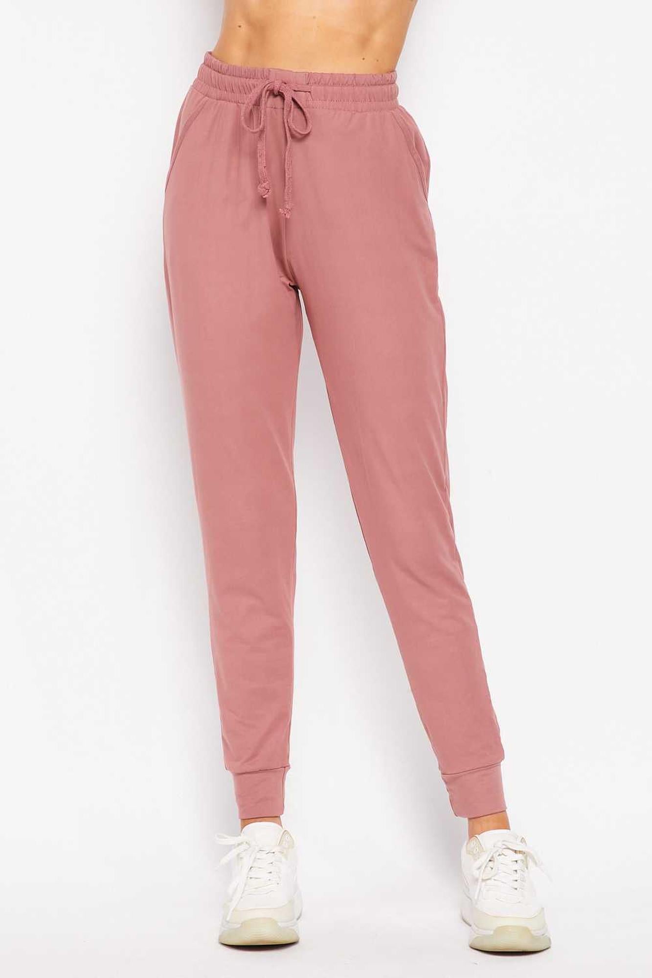 Buttery Smooth Basic Solid Plus Size Joggers - New Mix