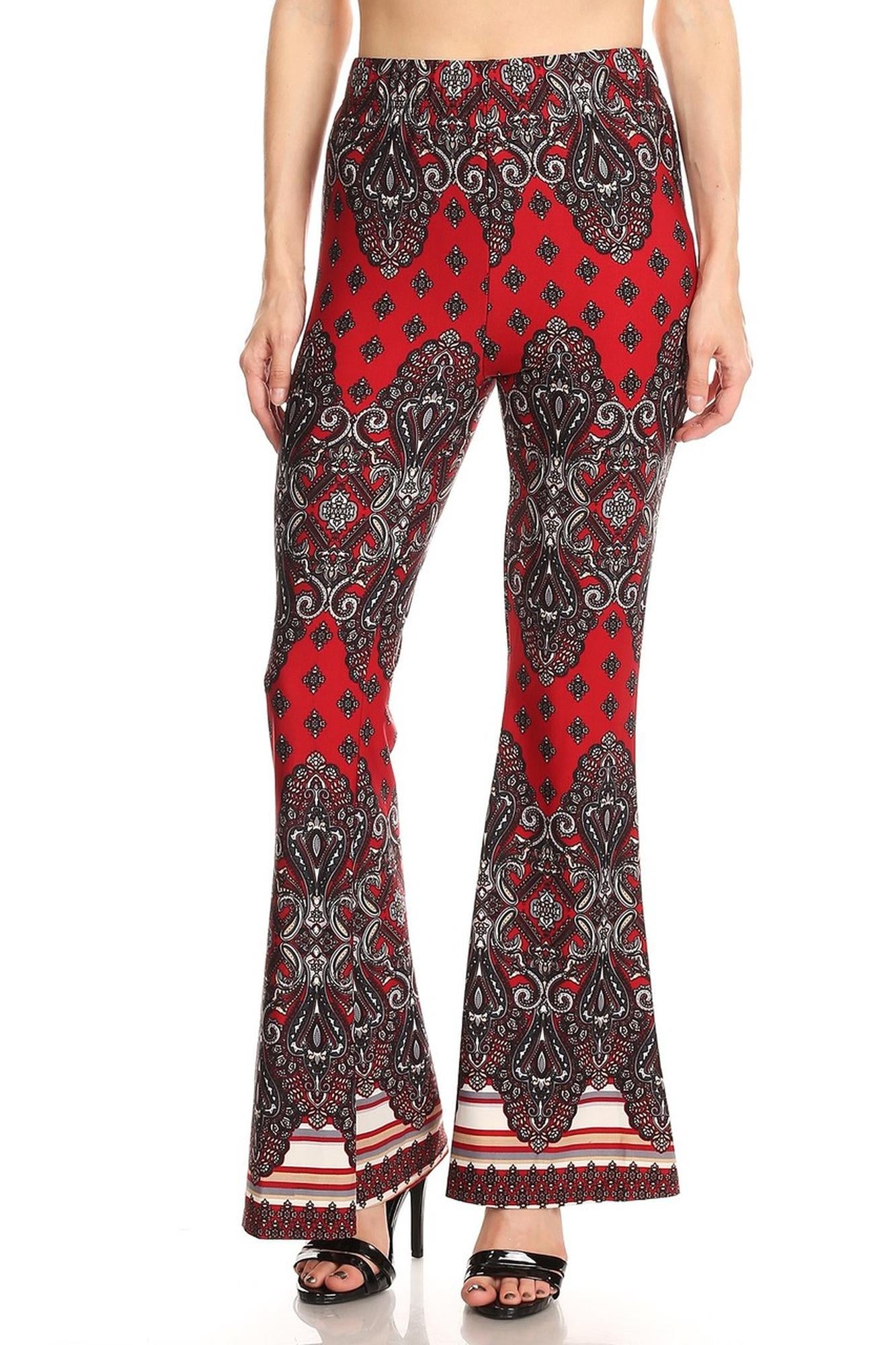 Imperial Chevron Bell Bottom Leggings