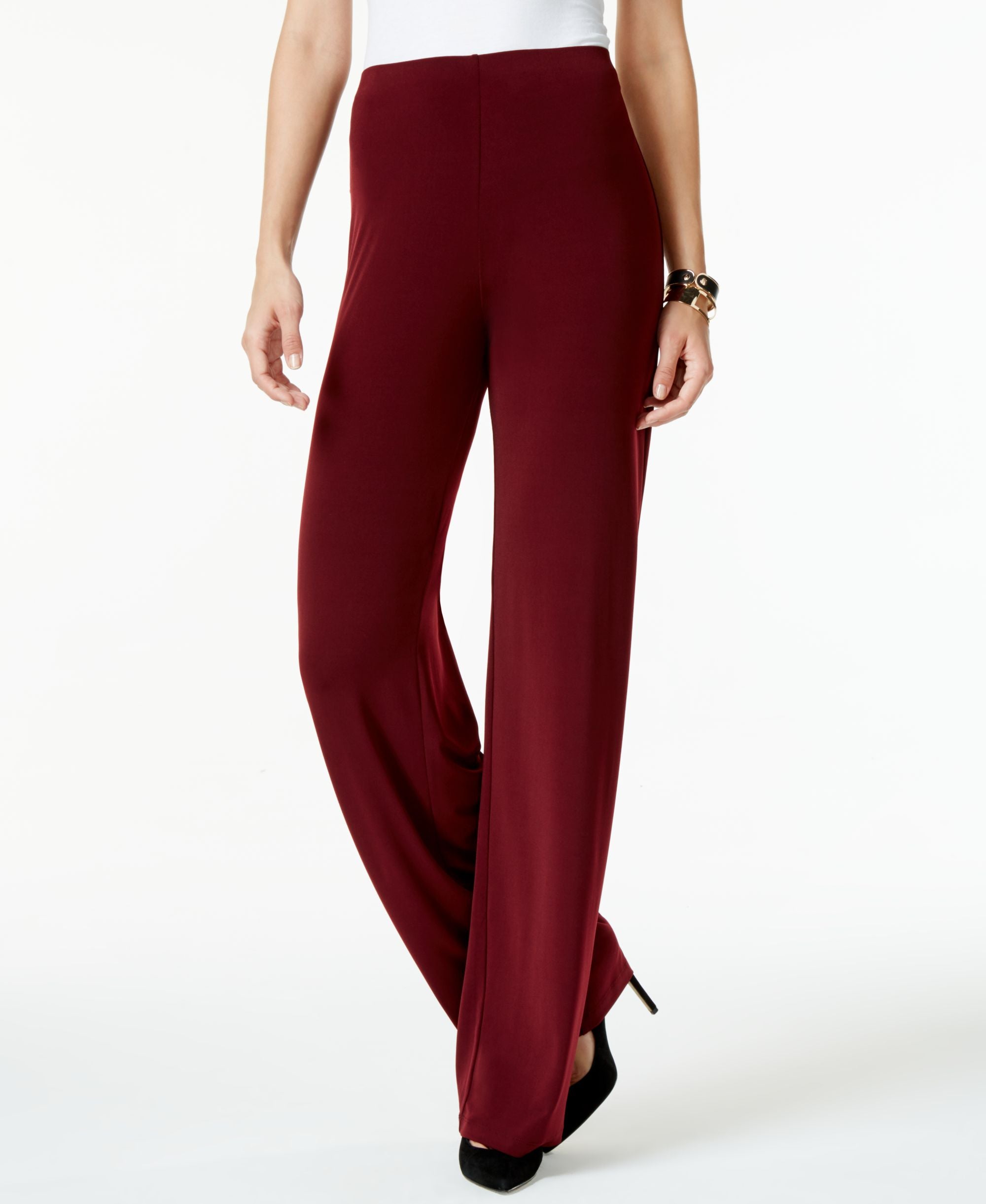 Alfani Petite Knit Wide Leg Pant