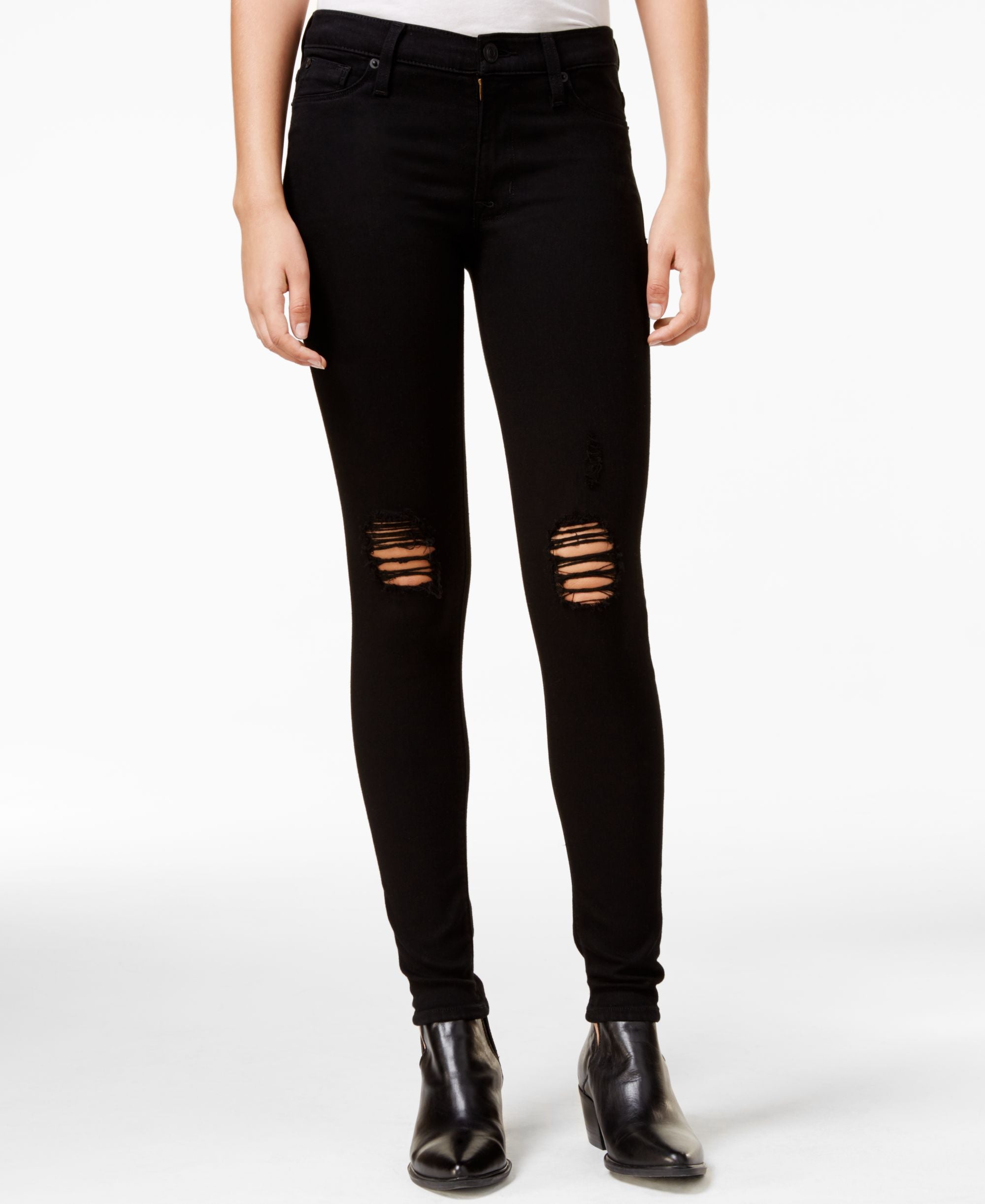 Hudson Ripped Super Skinny Jeans