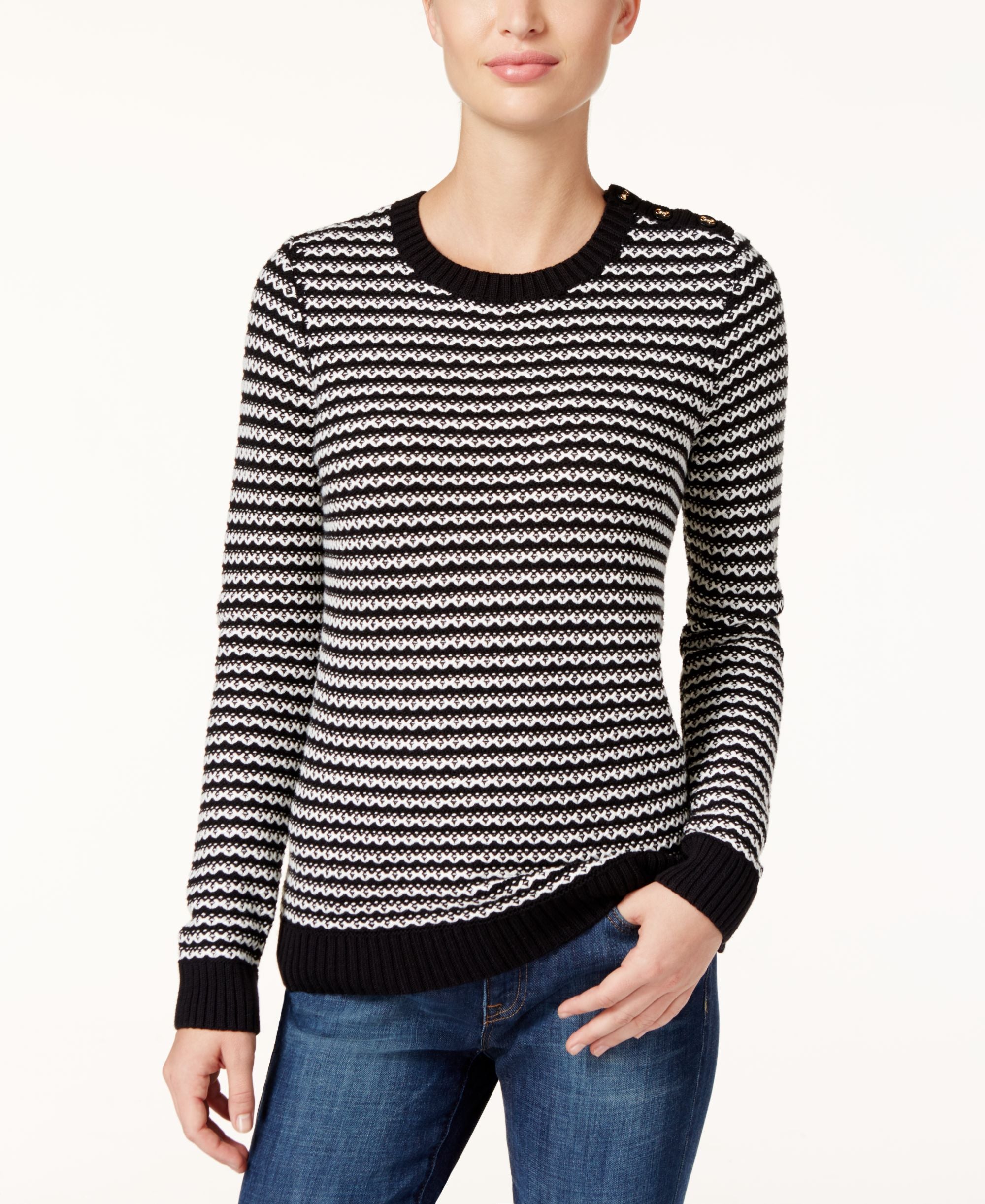 Charter Club Petite Striped Sweater