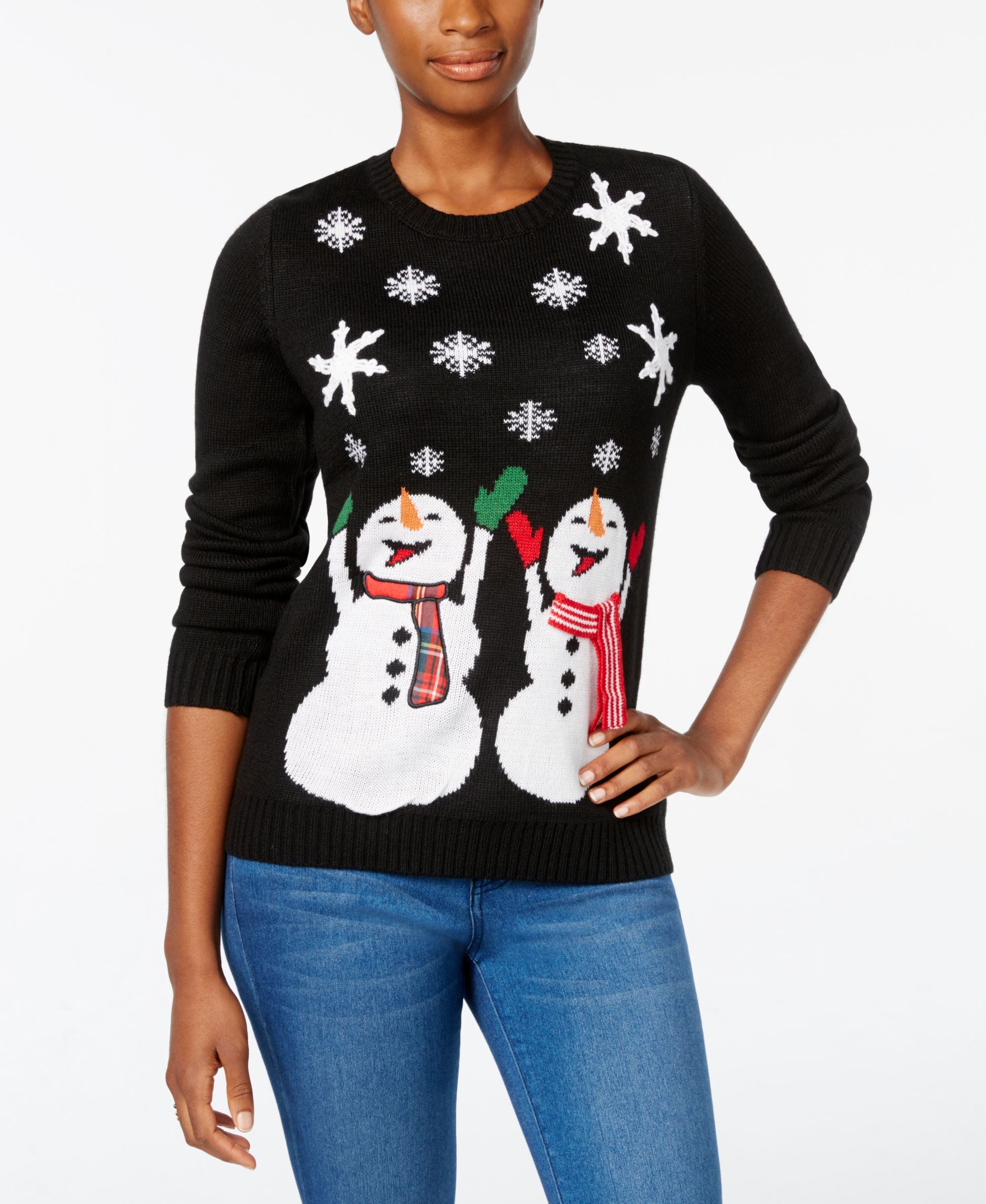 Karen Scott Snowmen Holiday Sweater