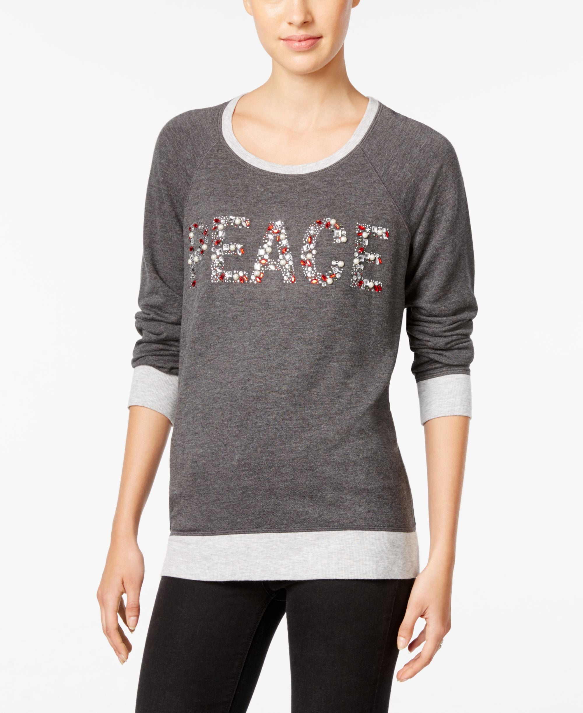 Style & Co. Petite Peace Graphic Top
