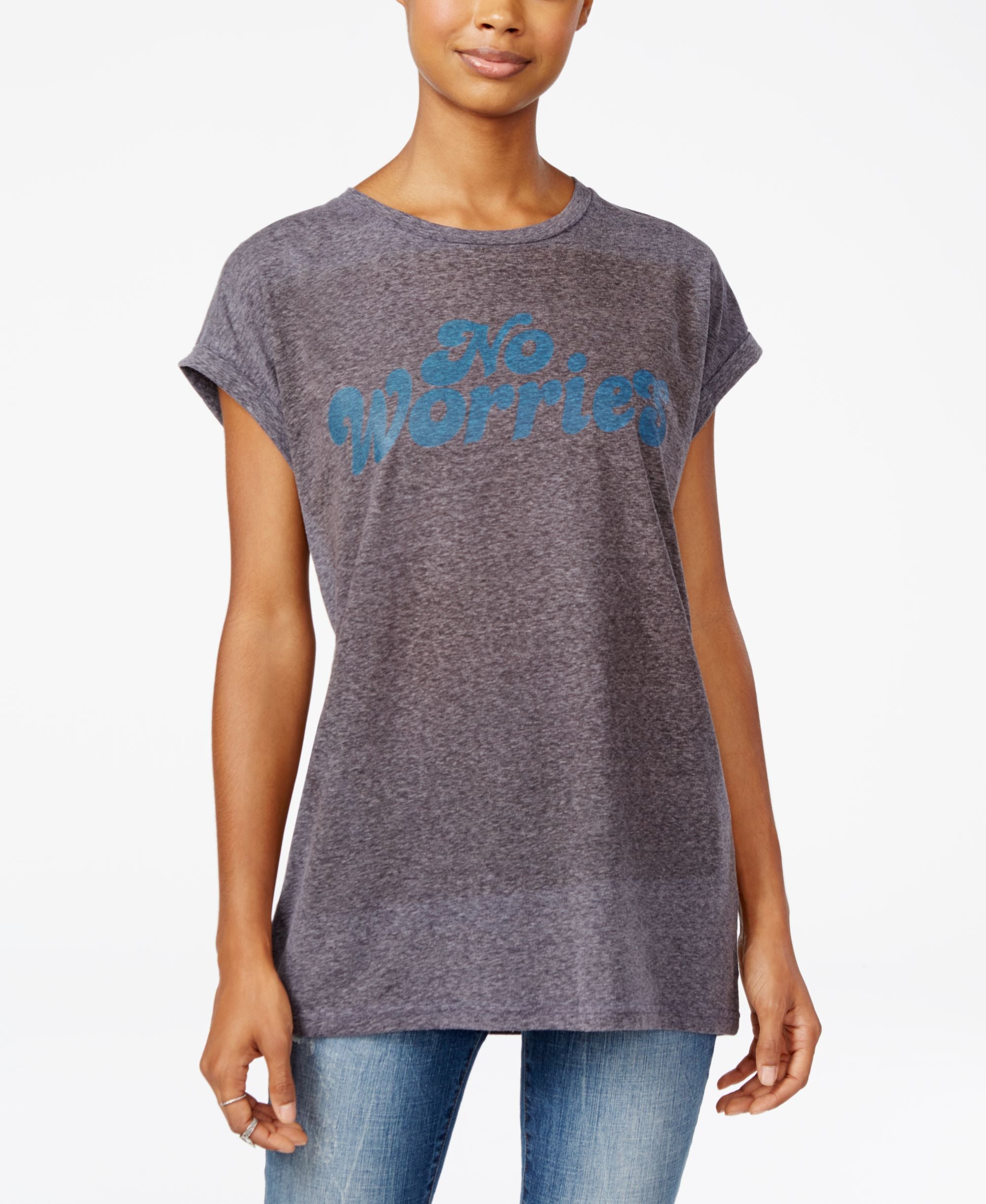 2-Kuhl Juniors' No Worries Graphic Tunic T-Shirt