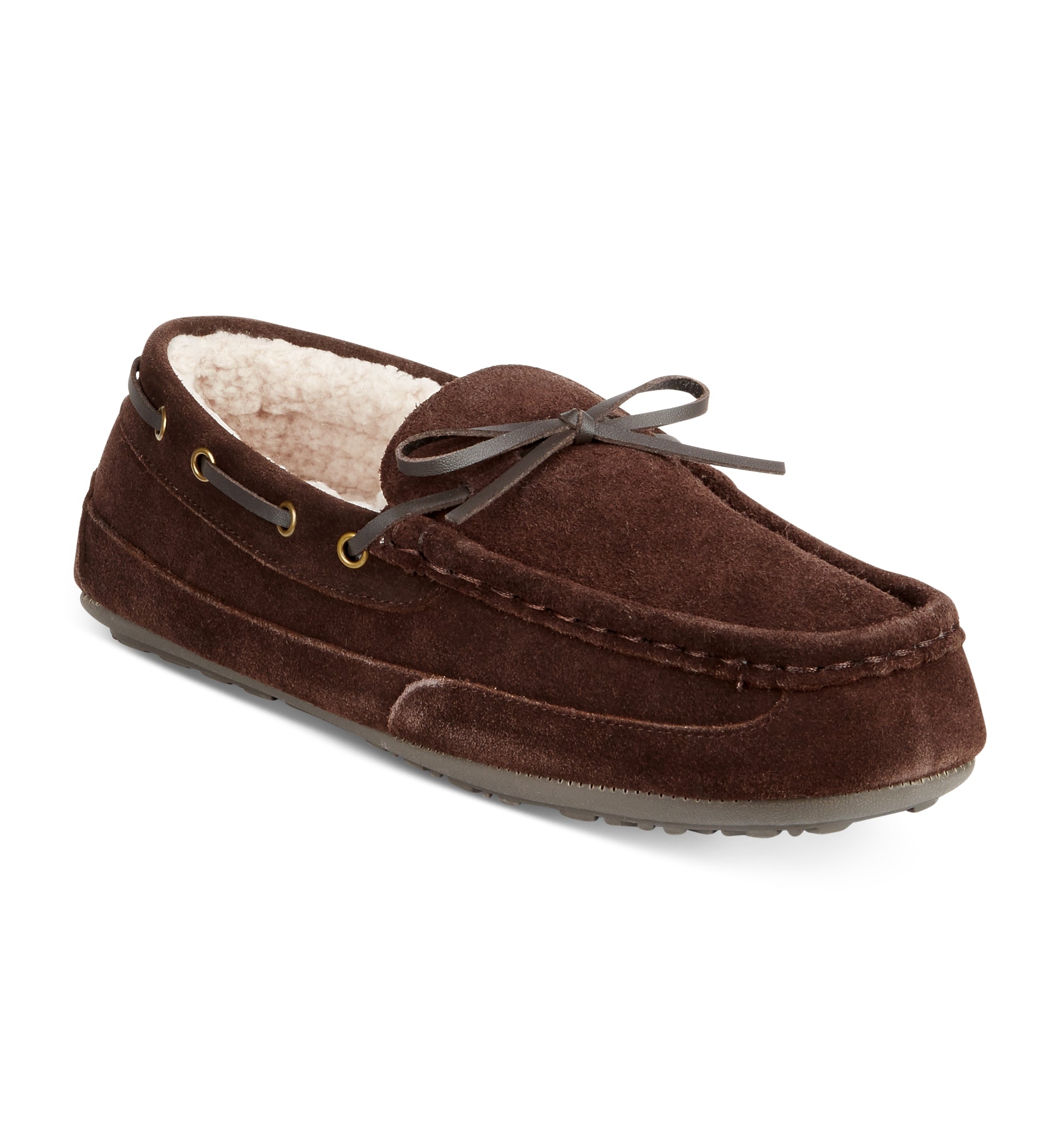 Men's Suede Memory Foam Moccasin Slippers