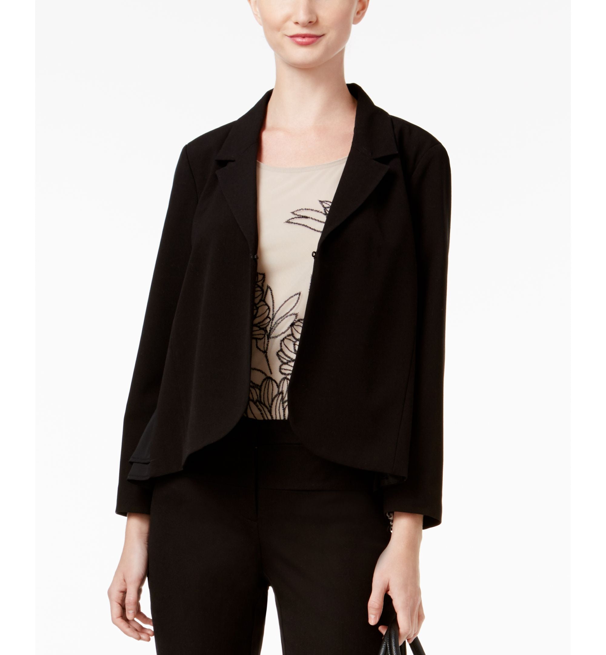 Alfani Petite Mixed Media Blazer