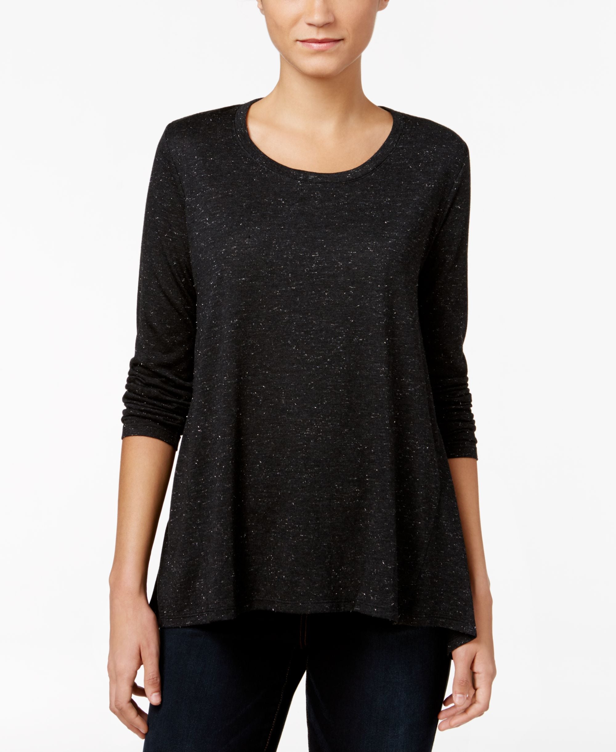 Style & Co. Petite Sparkle Swing Top