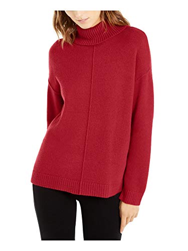 Dropped-Shoulder Turtleneck