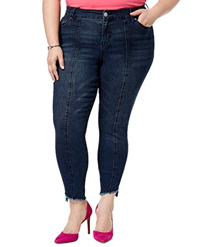 Trendy Plus Size Frayed-Hem Skinny Jeans
