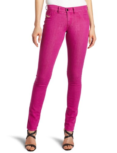Diesel Women's Livier Super Slim Skinny Jegging  Hot Pink 26
