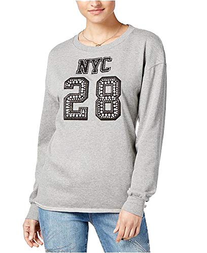 Juniors' NYC Embellished Graphic Sweatshirt