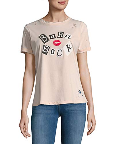 Prince Peter Womens Collections Burn Book T-Shirt Light Peach L