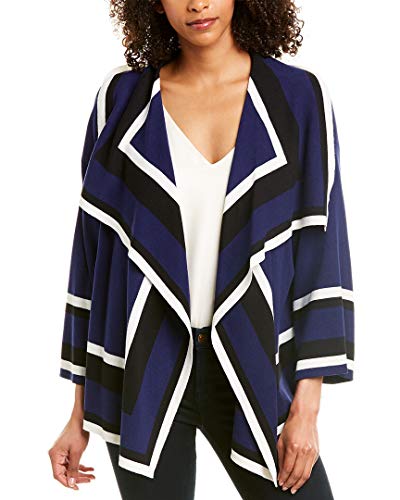 Anne Klein Draped Colorblocked Cardigan