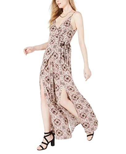 Printed Vented Wide-Leg Jumpsuit