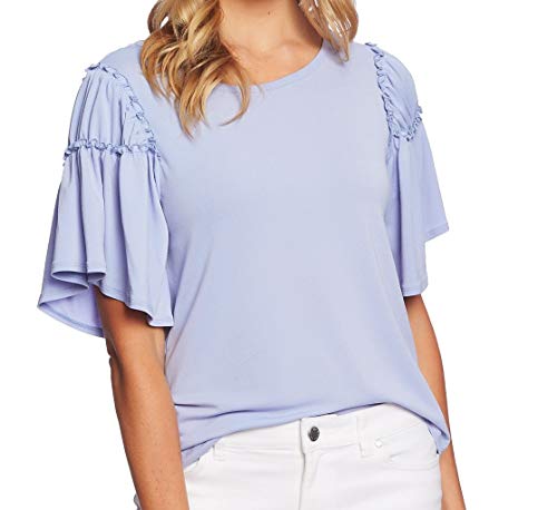 Ruffle-Sleeve Top