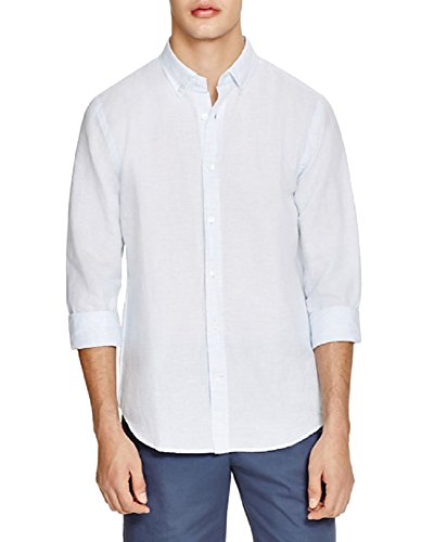 Linen-Cotton Regular Fit Button-Down Shirt