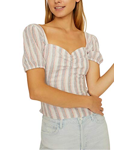 Smocked Boudoir Striped Top