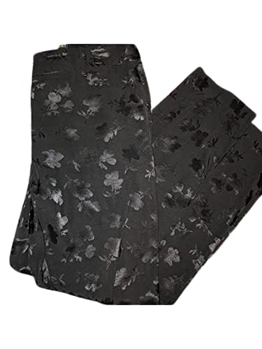 Calvin Klein Womens Black Floral Pants