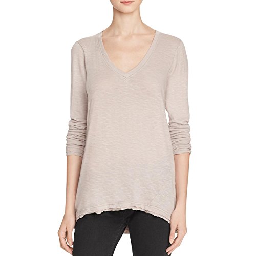 Free People Womens Anna V-Neck Burnout Pullover Top