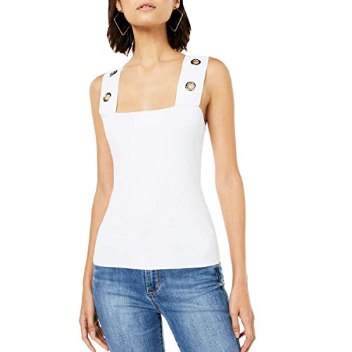 Sleeveless Grommet-Trim Knit Top