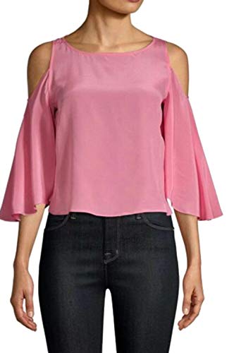 BCX Women's Cold-Shoulder Faux-Wrap Tie-Front Blouse