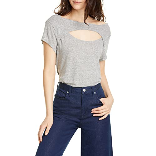Free People June Tee, Grey, Size Small