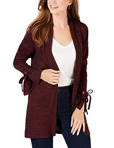 Marled Split-Cuff Cardigan