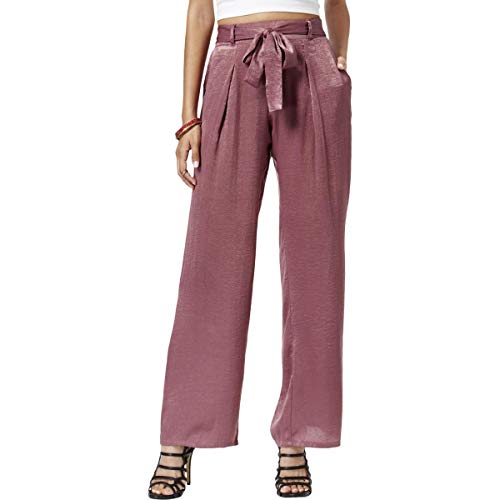 Juniors Hammered Satin Palazzo Pants
