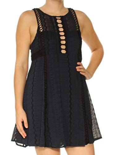 Free People Womens Ladder Stich A-Line Mini Dress