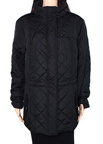 Plus Size Quilted Zip-Front Jacket
