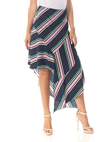 Striped Asymmetrical Skirt