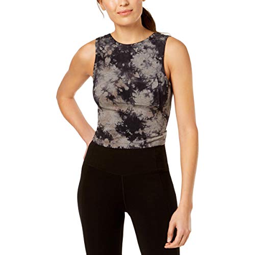Tie-Dyed Twist-Back Cropped Tank Top
