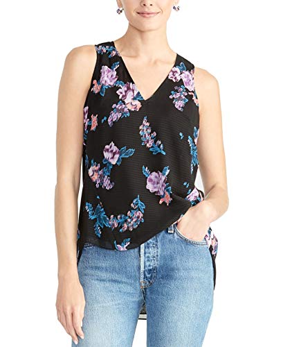 Floral-Print High-Low Top