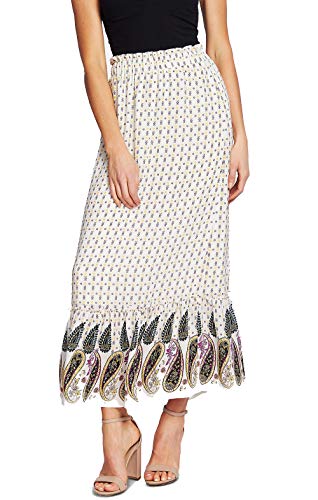 Paisley-Print Maxi Skirt