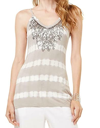 INC Embellished Tie-Dyed Tank Top