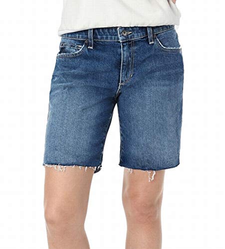 The 7 Raw-Hem Denim Bermuda Shorts