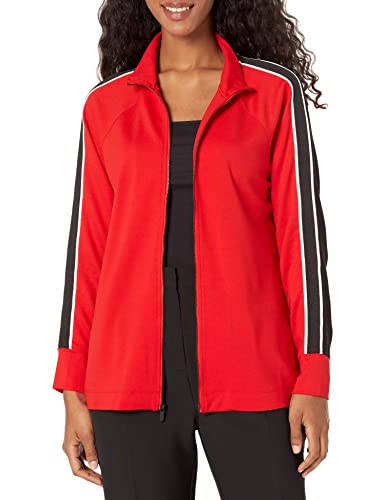 Anne Klein Serenity Colorblocked Zip-Front Jacket